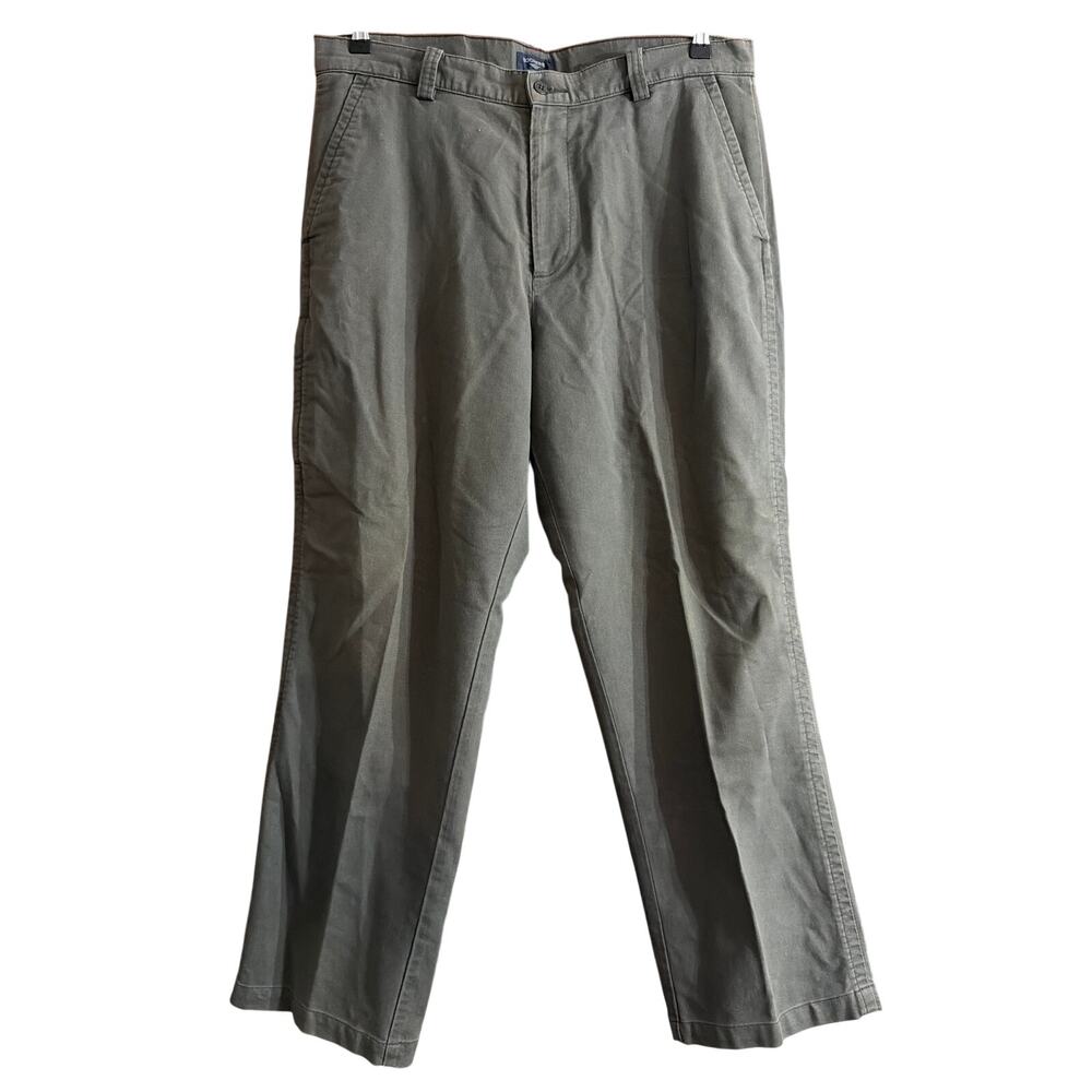Vintage Dockers Men's Green Flat-Front Chino Pants Size 36x30 36W 30L